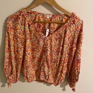 NWT POUPETTE ST. BARTH floral Crop top